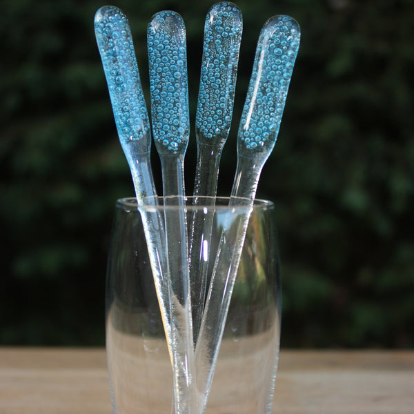 Blue Copper Cocktail Stirrers