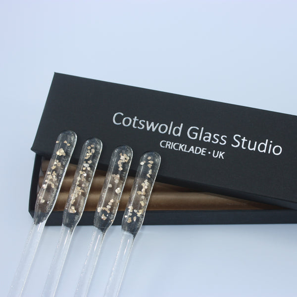 Gold Flake Stirrers